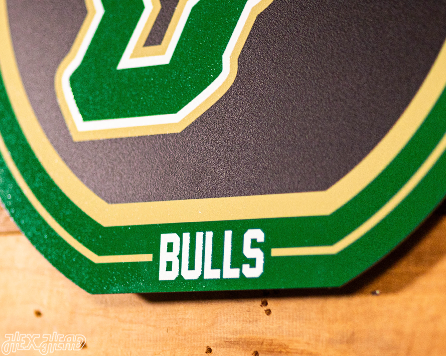 VARSITY Collection- SINGLE Layer South Florida Bulls Metal Wall Art