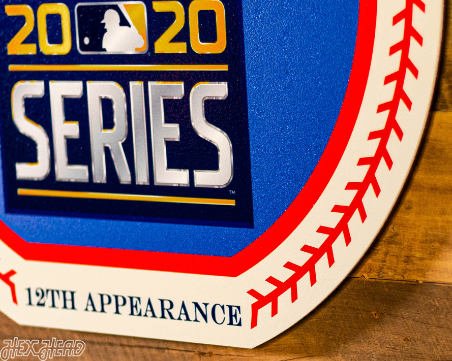 VARSITY Collection- SINGLE Layer Los Angeles Dodgers 2020 World Series Wall Art