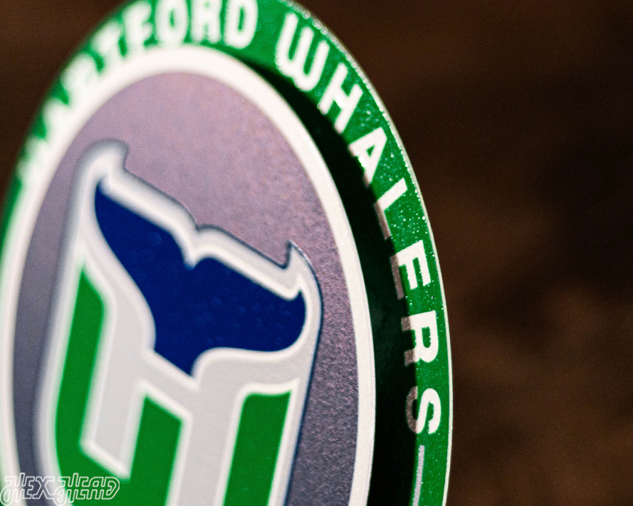 Hartford Whalers "Double Play" On the Shelf or on the Wall Art