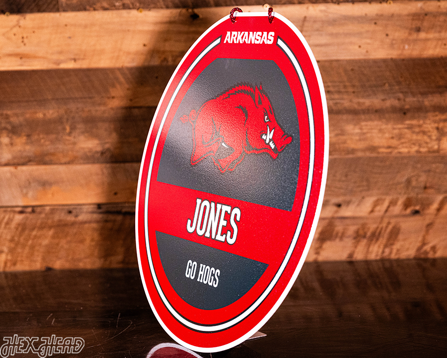 Arkansas Razorbacks Personalized Monogram Metal Art