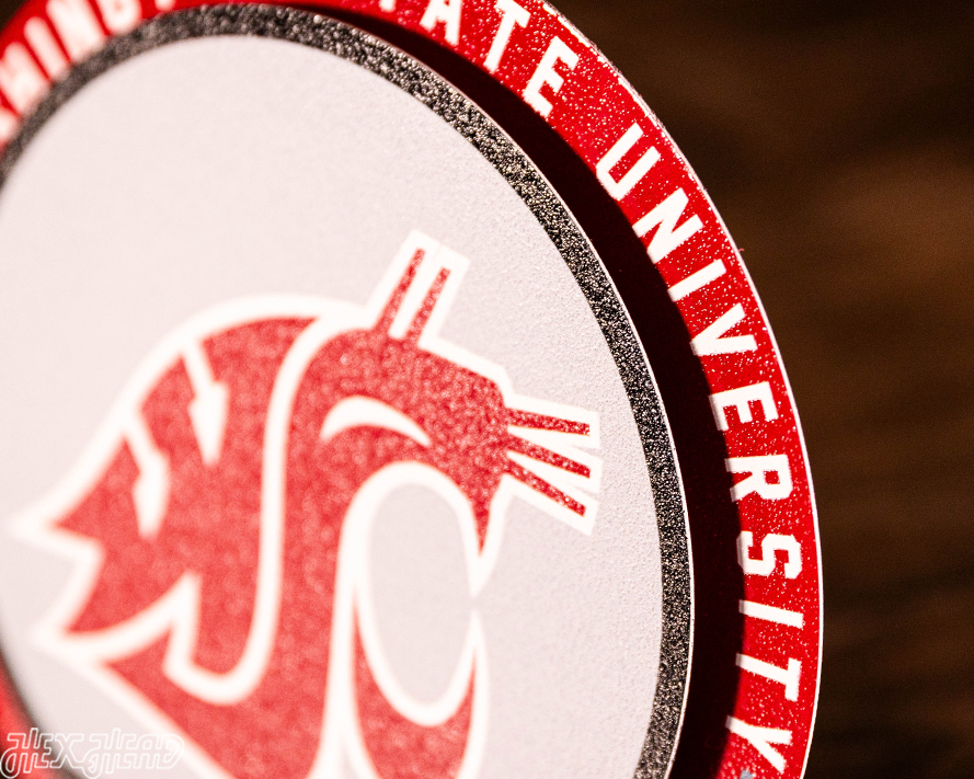 Washington State Cougars "Double Play" On the Shelf or on the Wall Art