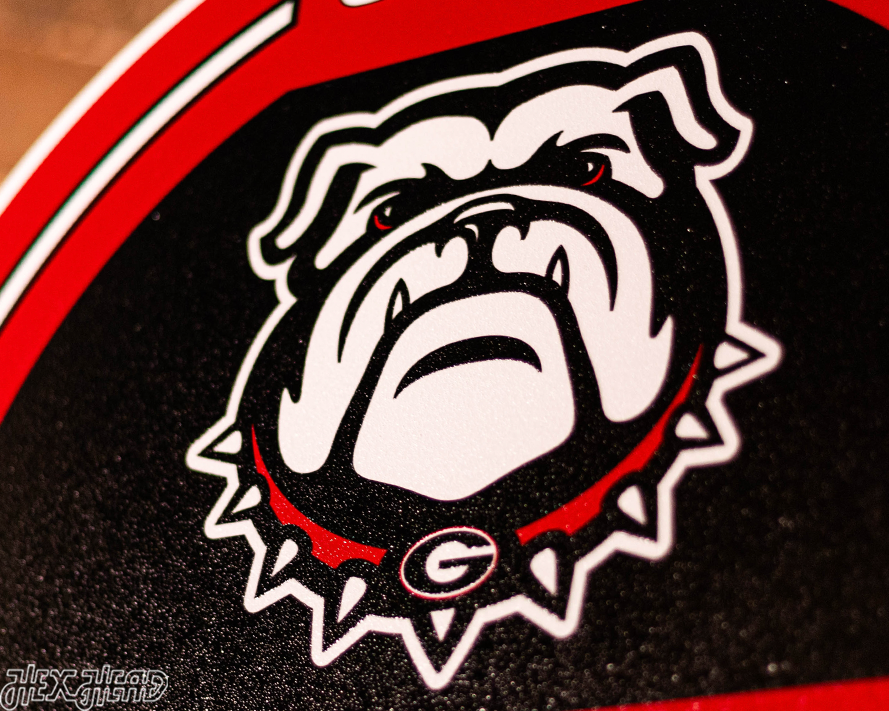 Georgia Bulldogs Personalized Monogram Metal Art