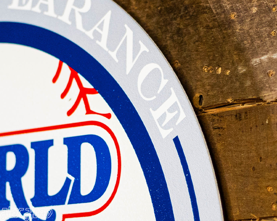 VARSITY Collection- SINGLE Layer Los Angeles Dodgers 1981 World Series Wall Art