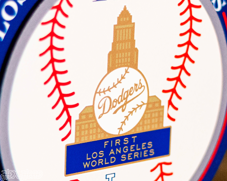 Los Angeles Dodgers 1959 World Series "Double Play" On the Shelf or on the Wall Art