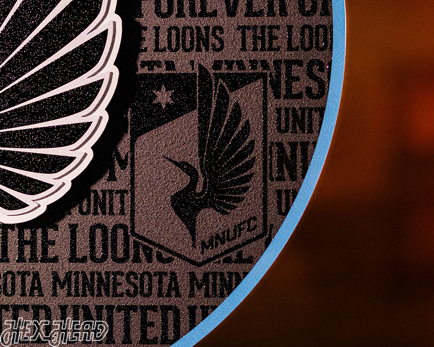CLOSE OUT - Minnesota United CRAFT SERIES 3D Embossed Metal Wall Art