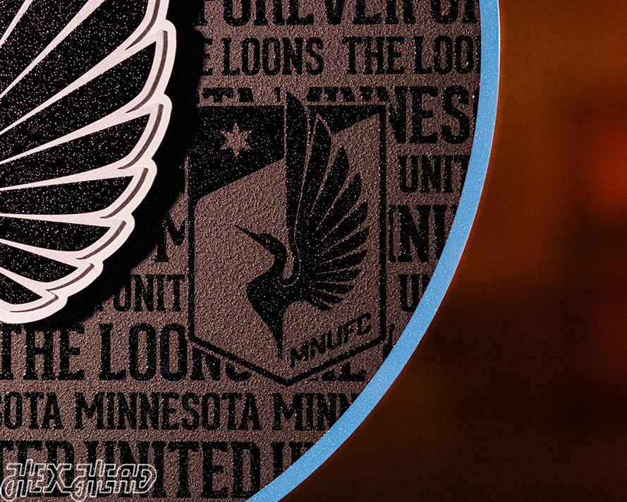 Minnesota United CRAFT SERIES 3D Embossed Metal Wall Art