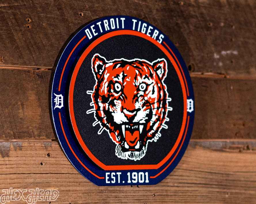 Detroit Tigers "Double Play" On the Shelf or on the Wall Art