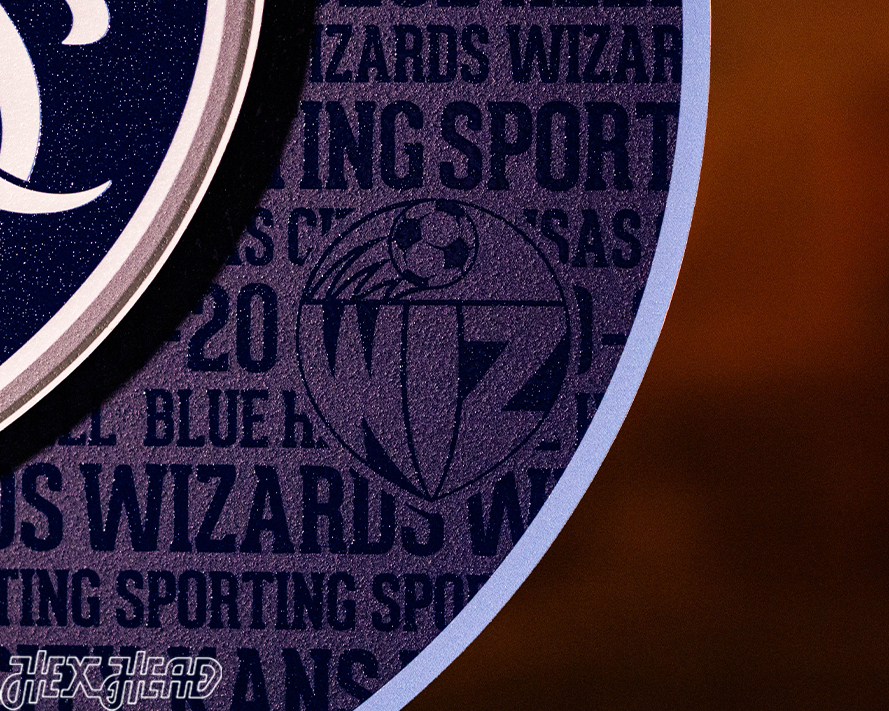 CLOSE OUT - Sporting Kansas City CRAFT SERIES 3D Embossed Metal Wall Art