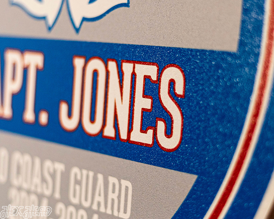 United States Coast Guard Personalized Monogram Metal Art