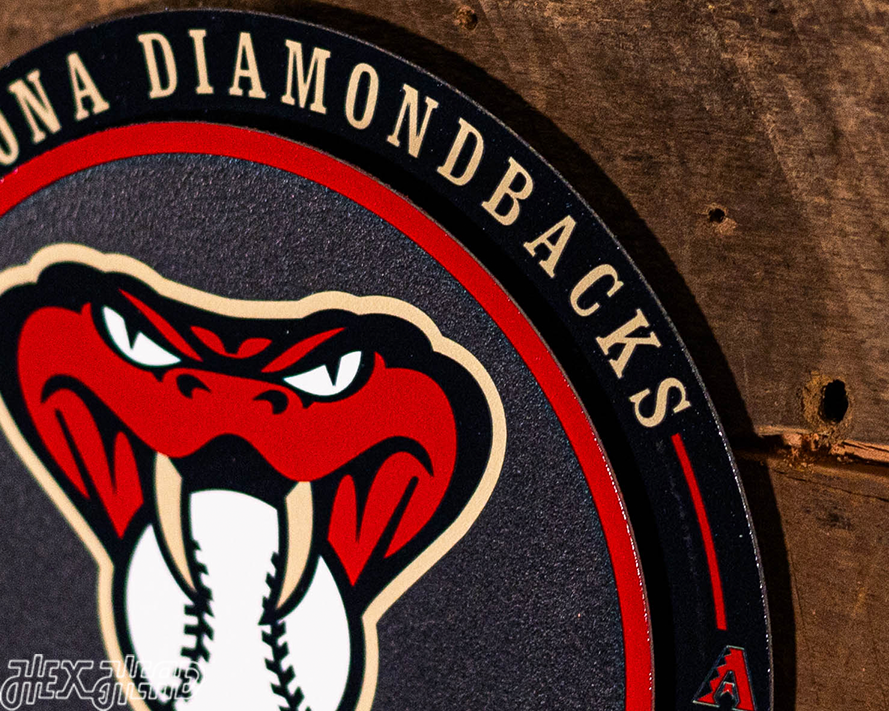 Arizona Diamondbacks "Double Play" On the Shelf or on the Wall Art