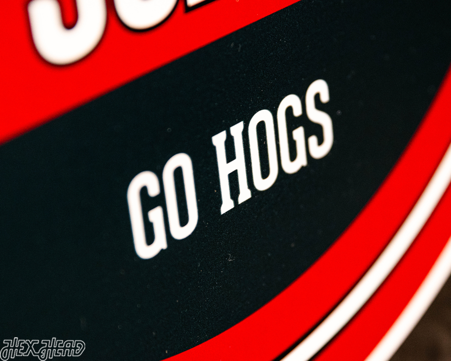 Arkansas Razorbacks Personalized Monogram Metal Art