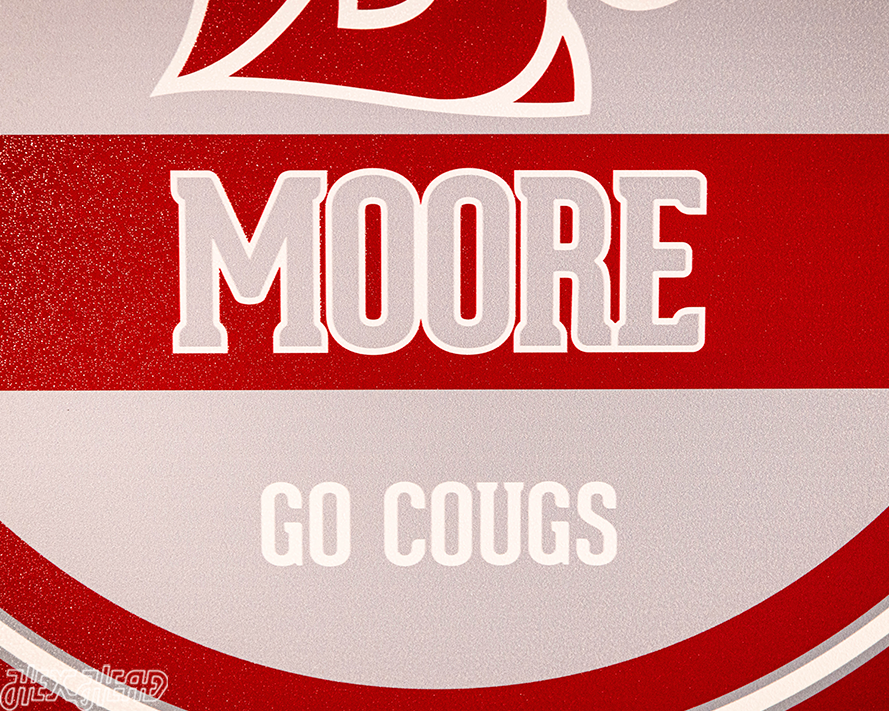 Washington State Cougars Personalized Monogram Metal Art