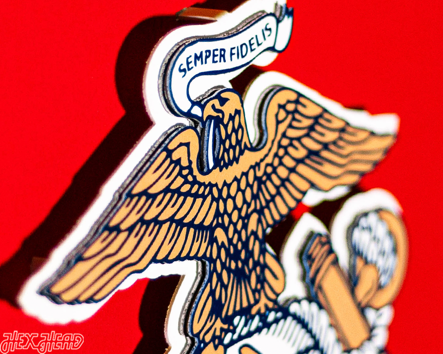 United States Marines Corps CRAFT SERIES 3D Embossed Metal Wall Art