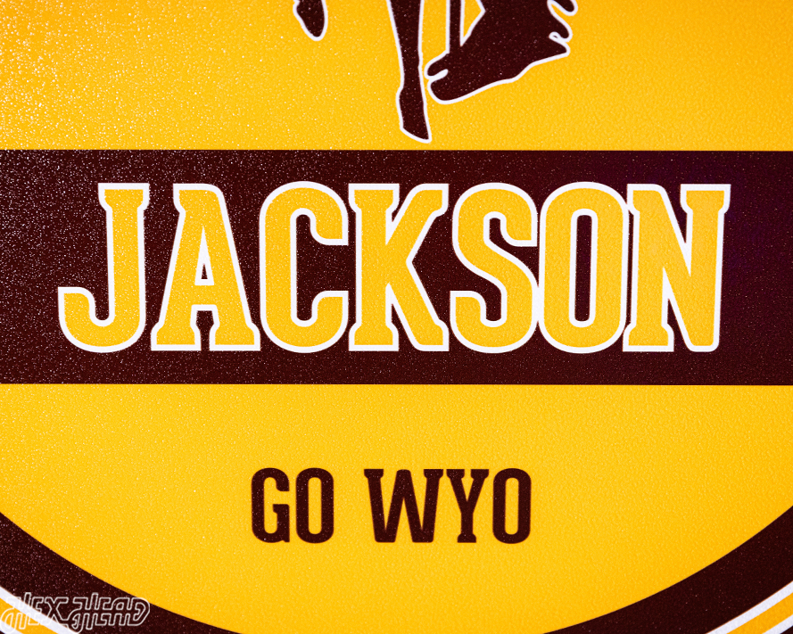 University of Wyoming Personalized Monogram Metal Art