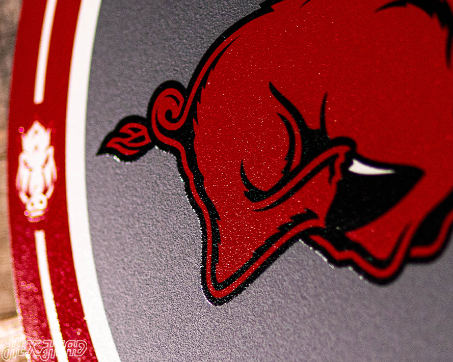 VARSITY Collection- SINGLE Layer Arkansas Razorbacks Metal Wall Art