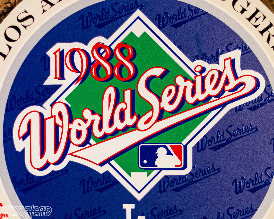 VARSITY Collection- SINGLE Layer Los Angeles Dodgers 1988 World Series Wall Art