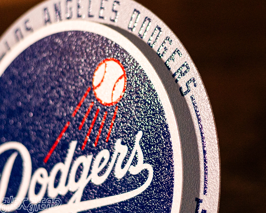 Los Angeles Dodgers "Double Play" On the Shelf or on the Wall Art