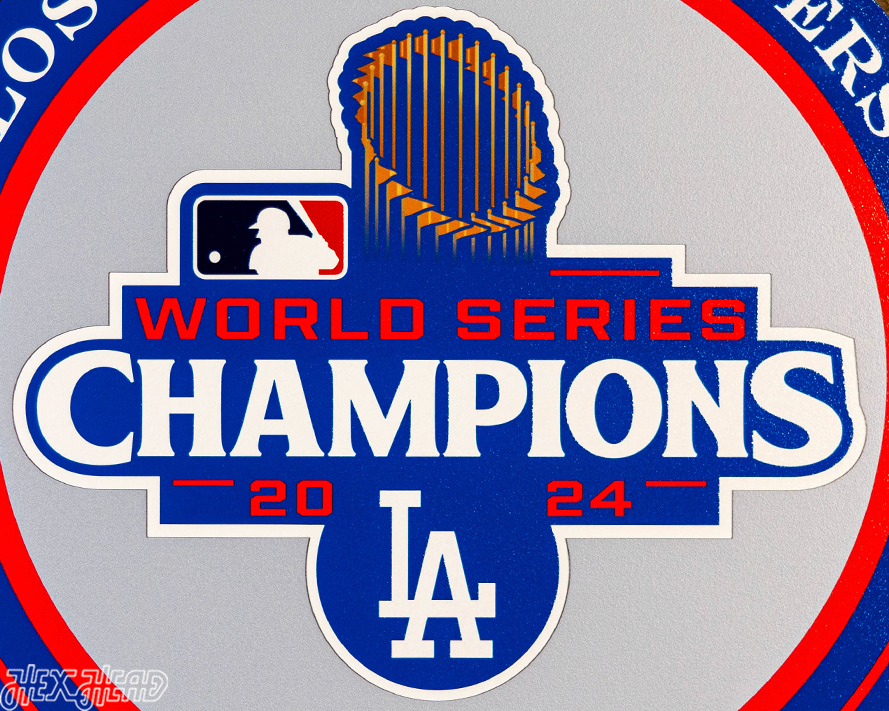 VARSITY Collection- SINGLE Layer Los Angeles Dodgers 2024 World Series Wall Art