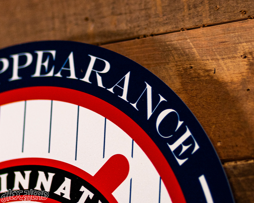 VARSITY Collection- SINGLE Layer Cincinnati Reds World Series Metal Wall Art