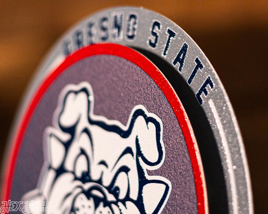 Fresno State Bulldogs "Double Play" On the Shelf or on the Wall Art