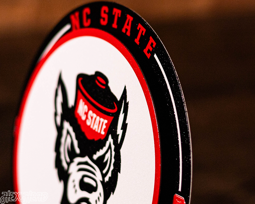 North Carolina State Wolfpack "Double Play" On the Shelf or on the Wall Art