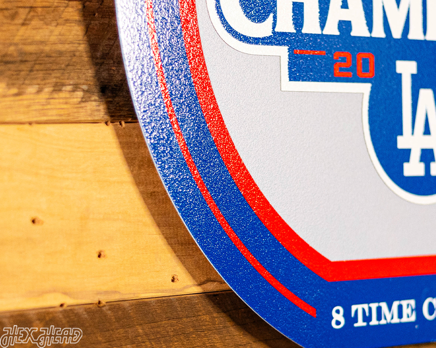 VARSITY Collection- SINGLE Layer Los Angeles Dodgers 2024 World Series Wall Art