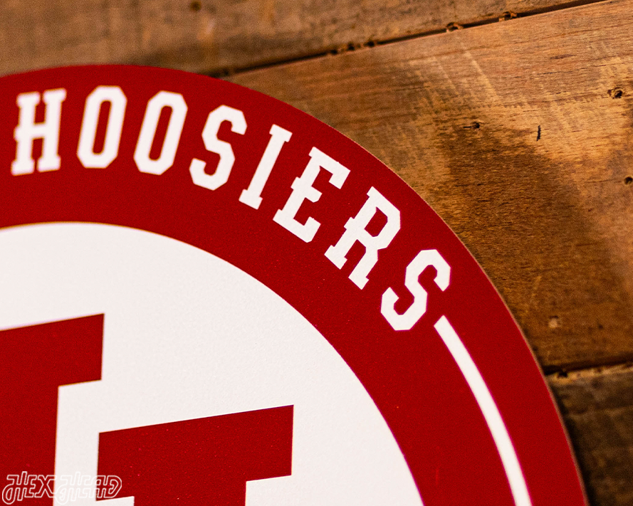 VARSITY Collection- SINGLE Layer Indiana Hoosiers Metal Wall Art