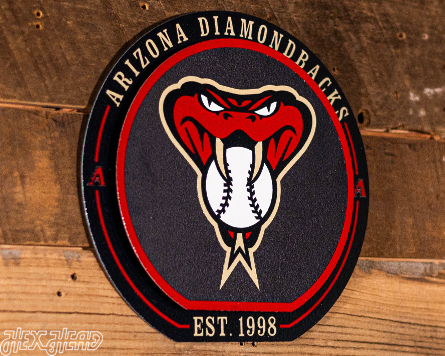 Arizona Diamondbacks "Double Play" On the Shelf or on the Wall Art