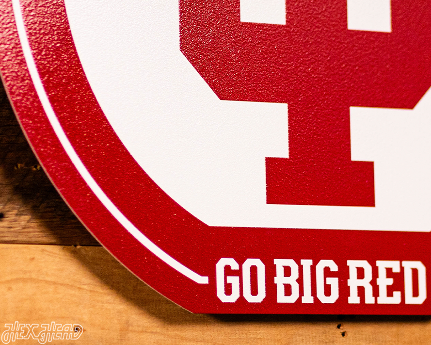 VARSITY Collection- SINGLE Layer Indiana Hoosiers Metal Wall Art