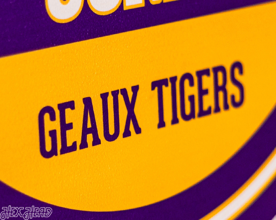 LSU Tigers Personalized Monogram Metal Art