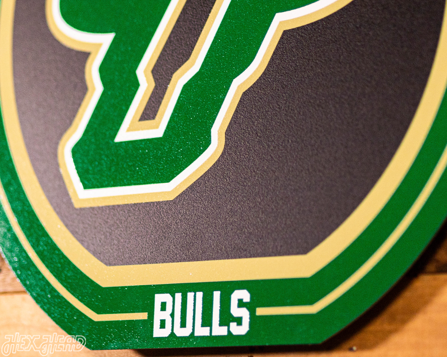 VARSITY Collection- SINGLE Layer South Florida Bulls Metal Wall Art