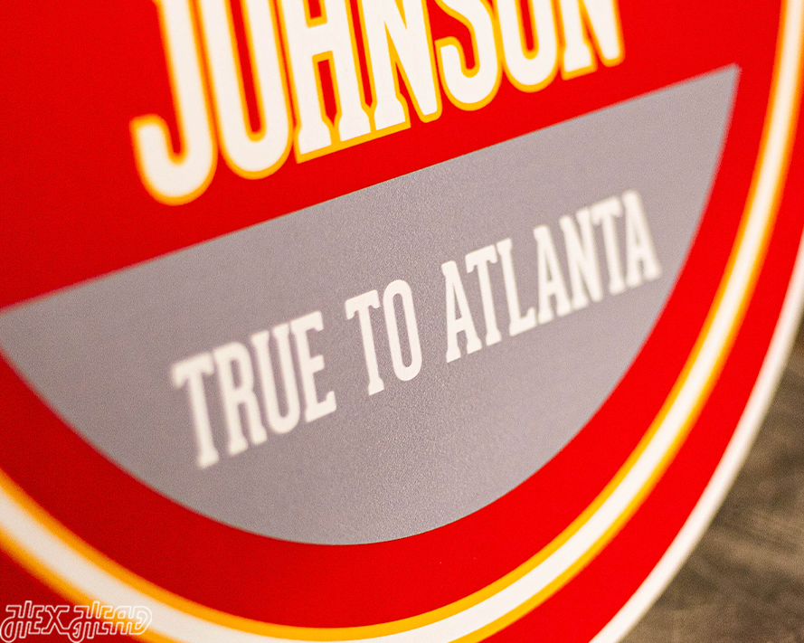 Atlanta Hawks Personalized Monogram Metal Art