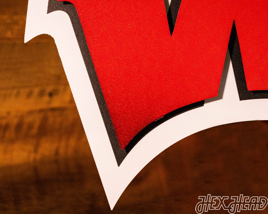 Wisconsin "W" 3D Vintage Metal Artwork