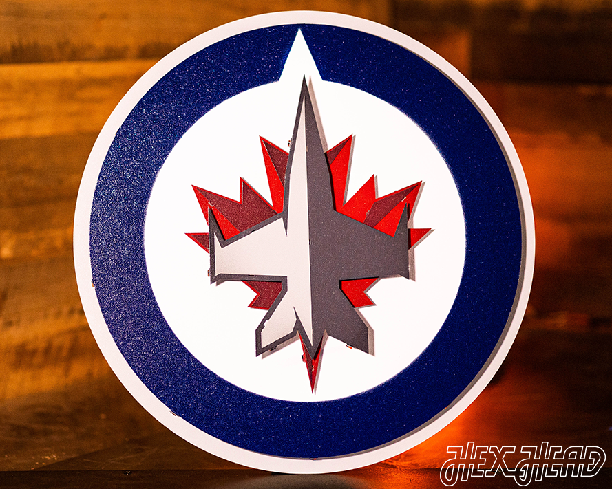 Winnipeg Jets 3D Vintage Metal Wall Art