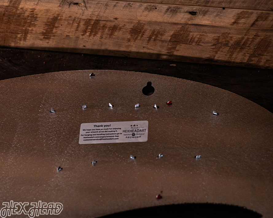 Western Kentucky "Red Towel" 3D Vintage Metal Wall Art