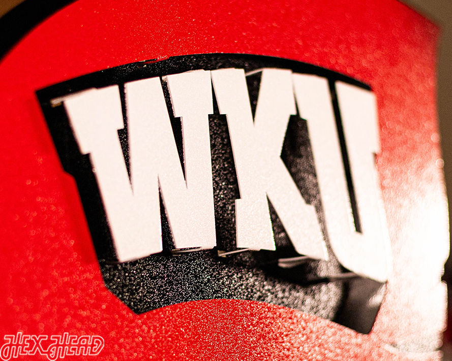 Western Kentucky "Red Towel" 3D Vintage Metal Wall Art