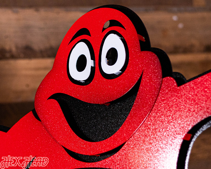 Western Kentucky "Big Red" 3D Vintage Metal Wall Art