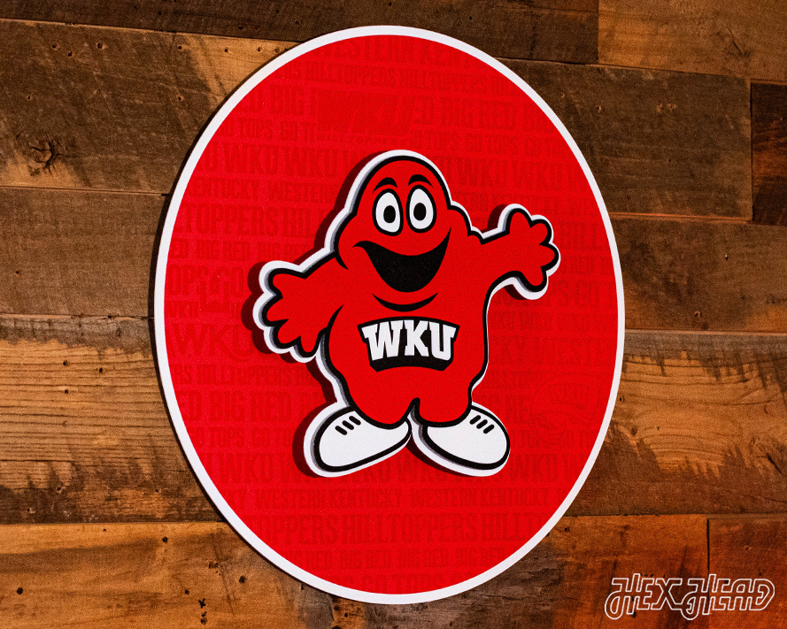 Western Kentucky Hilltoppers CRAFT SERIES 3D Embossed Metal Wall Art