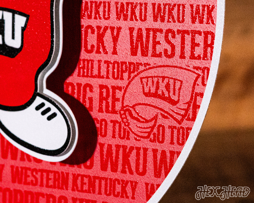 Western Kentucky Hilltoppers CRAFT SERIES 3D Embossed Metal Wall Art