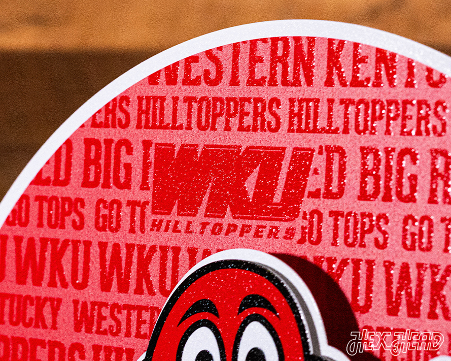 Western Kentucky Hilltoppers CRAFT SERIES 3D Embossed Metal Wall Art