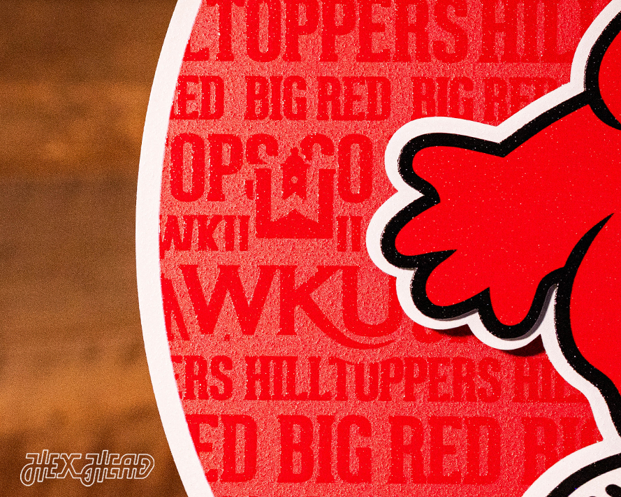 Western Kentucky Hilltoppers CRAFT SERIES 3D Embossed Metal Wall Art