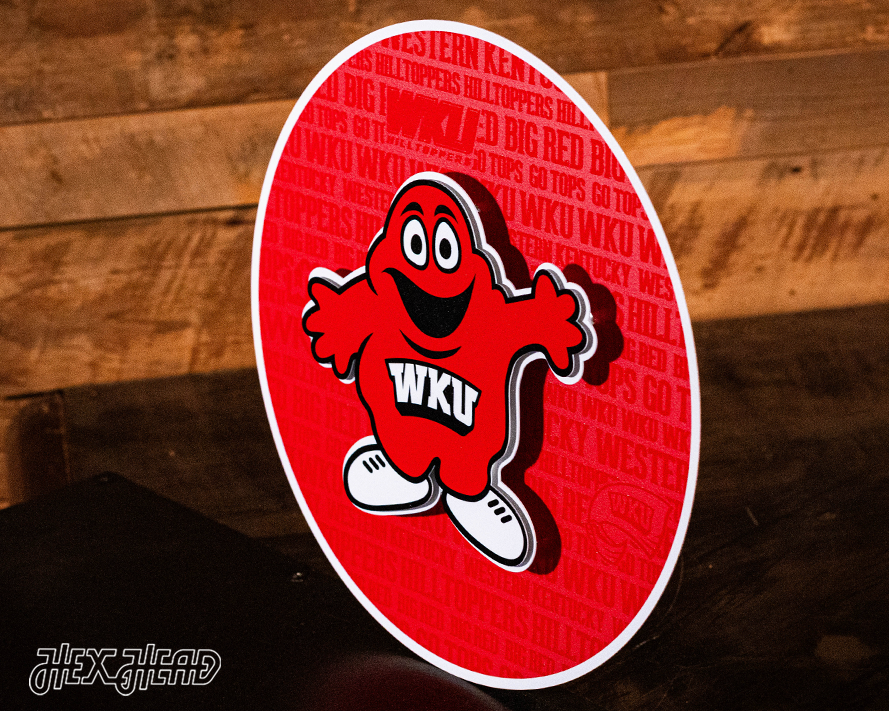Western Kentucky Hilltoppers CRAFT SERIES 3D Embossed Metal Wall Art