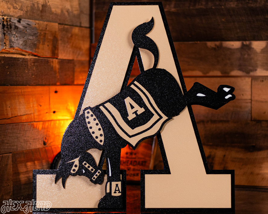 US Military Academy West Point Kicking Mule 3D Metal Wall Art