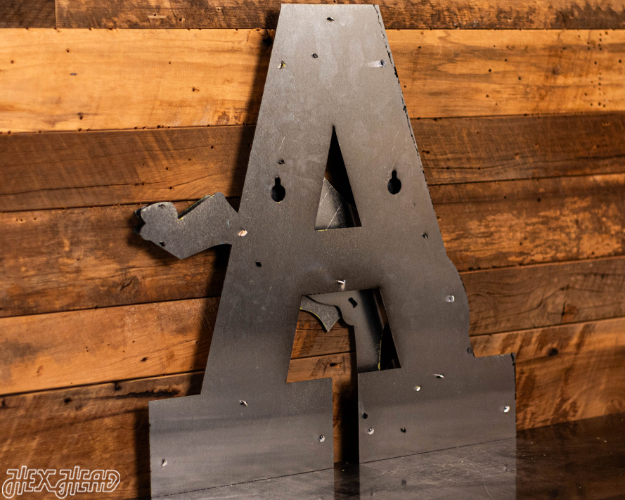 US Military Academy West Point Kicking Mule 3D Metal Wall Art