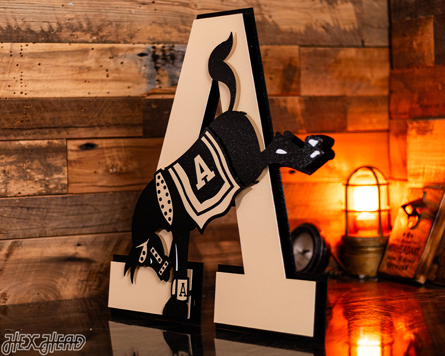 US Military Academy West Point Kicking Mule 3D Metal Wall Art