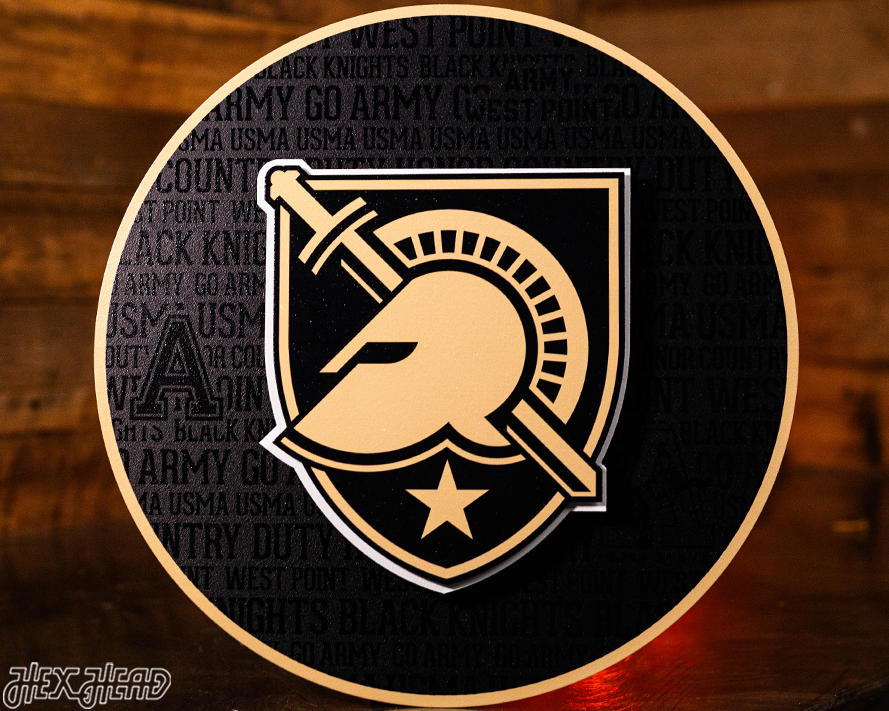 US Military Academy ARMY West Point CRAFT SERIES 3D Embossed Metal Wall Art