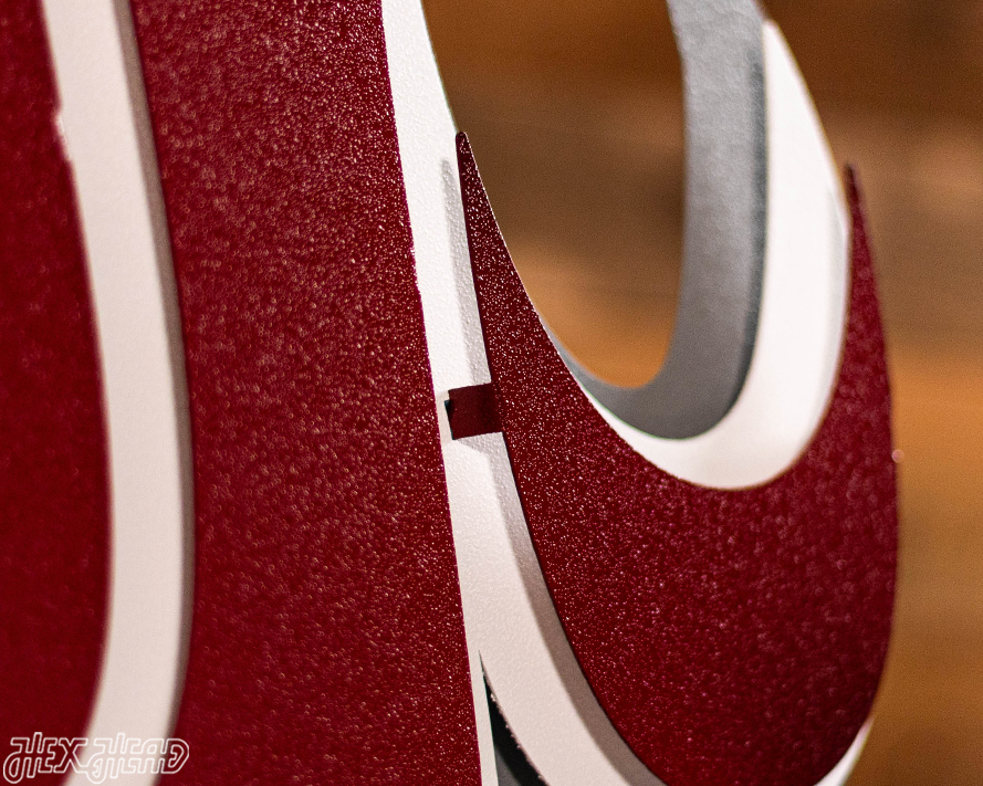 Washington State Cougars 3D Vintage Metal Wall Art