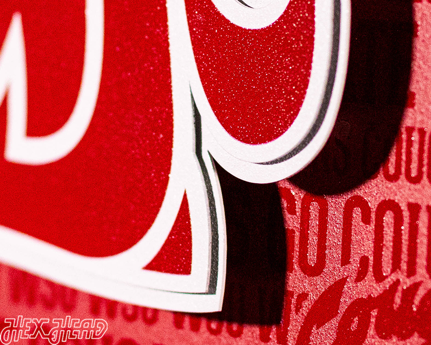 Washington State Cougars CRAFT SERIES 3D Embossed Metal Wall Art