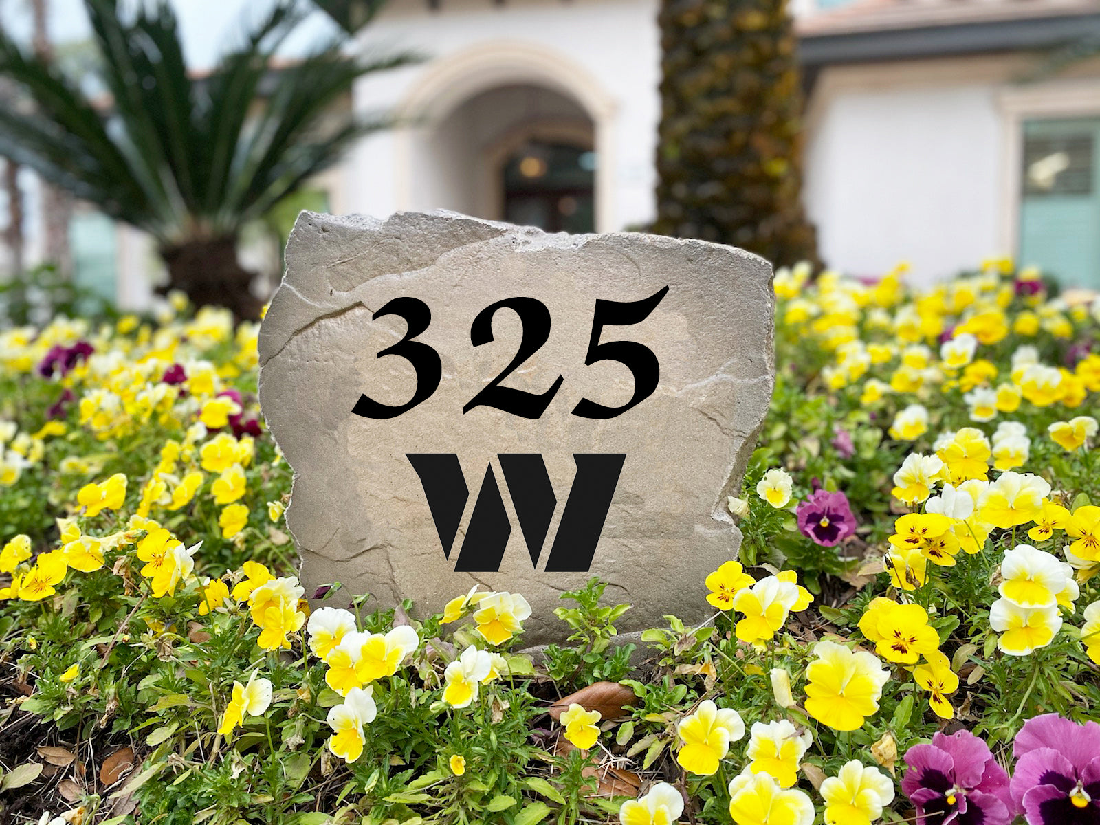 Washington Commanders Design-A-Stone Landscape Art Address Stone