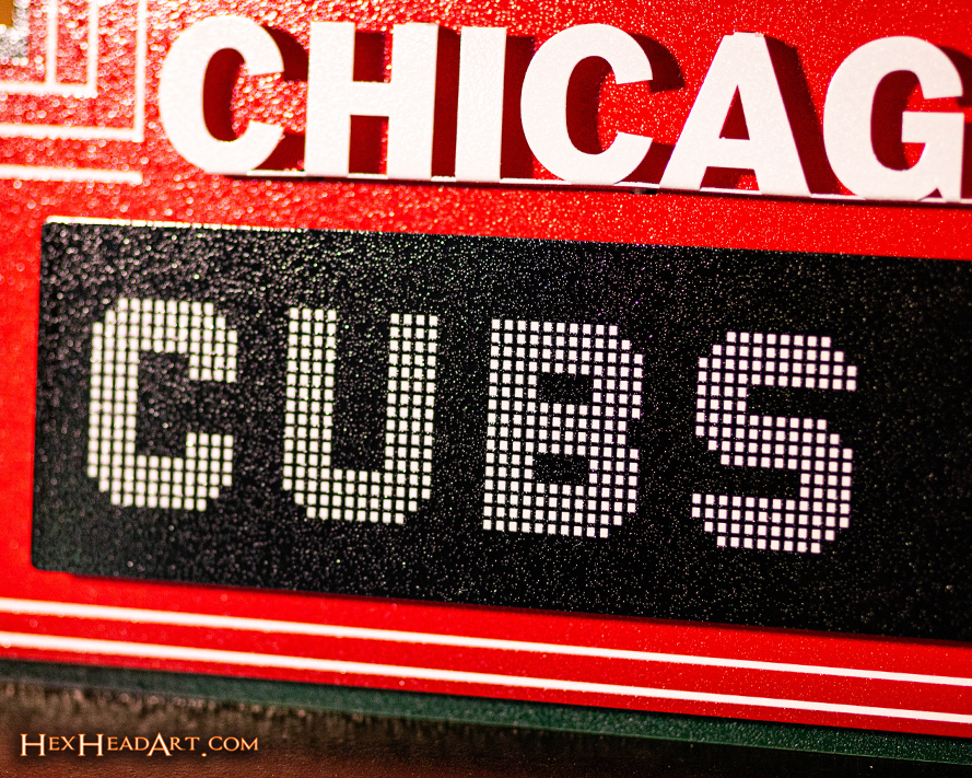 Chicago Cubs Wrigley Field Marquee Metal Wall Art